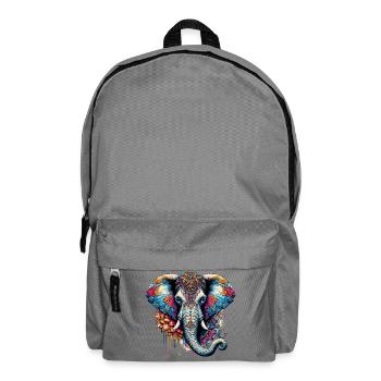 Elefant - Rucksack - Mittelgrau - Vorne