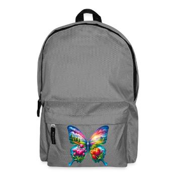 Schmetterlingsblumen Tulpen Tulpe Holland - Rucksack - Mittelgrau - Vorne