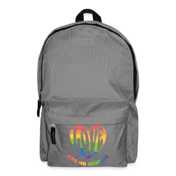 Love has no gender - Backpack - elephant grey - Front