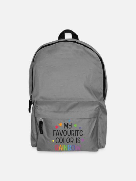 LGBT Pride Month - Meine Lieblingsfarbe ist Regenbogen - Rucksack - Mittelgrau
