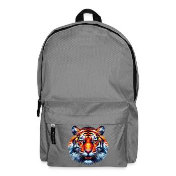 Tigre polygonal - Sac à dos - gris éléphant - Devant