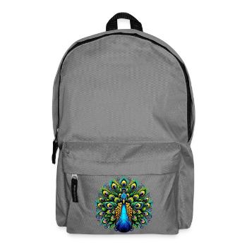 Peacock - Backpack - elephant grey - Front