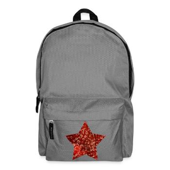 Star - hand-painted by Martina Eßer - Backpack - elephant grey - Front