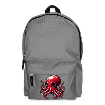 Krake - Rucksack - Mittelgrau - Vorne
