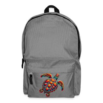 Schildkröte - Rucksack - Mittelgrau - Vorne