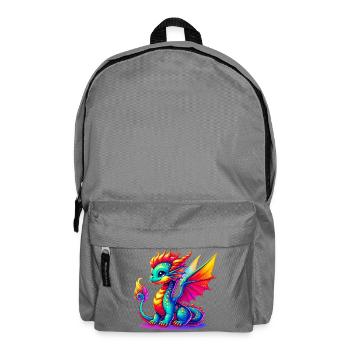 Drache - Rucksack - Mittelgrau - Vorne
