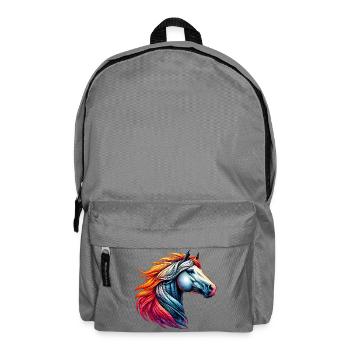 Pferd - Rucksack - Mittelgrau - Vorne