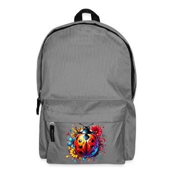 Marienkäfer - Rucksack - Mittelgrau - Vorne