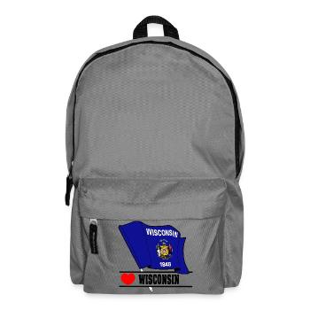 Hinweis Wisconsin Herz WISCONSIN - Rucksack - Mittelgrau - Vorne