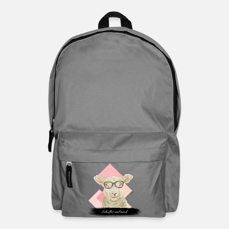 JvG Schaf "Schaflos und miad" - Rucksack - Mittelgrau