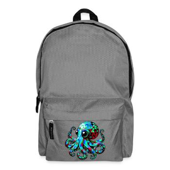 Krake - Rucksack - Mittelgrau - Vorne
