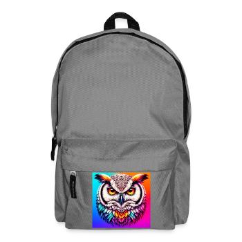 Eule - Rucksack - Mittelgrau - Vorne