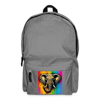 Elefant - Rucksack - Mittelgrau - Vorne