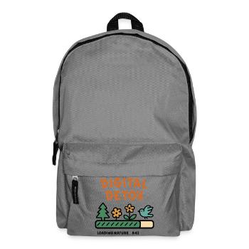 Digital Detox Nature Illustration - Backpack - elephant grey - Front