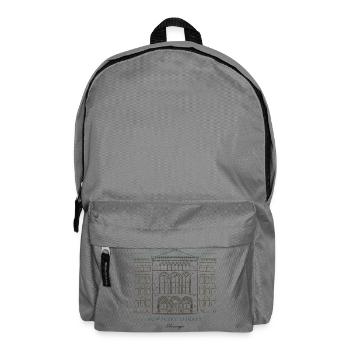 Historic Chicago Library Building - Backpack - elephant grey - Front