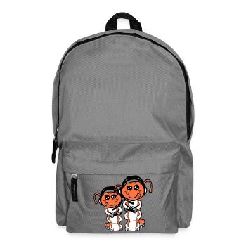 2 gamer caterpillar nerd gaming controller console game - Backpack - elephant grey - Front