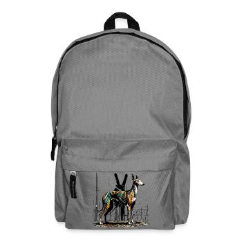 Galgo StreetArt No.04b - Backpack - elephant grey - Front