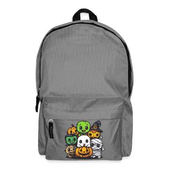 Bande dessinée Halloween Party Trick Or Treat - Sac à dos - gris éléphant - Devant