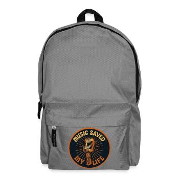 Vintage Retro Music T-Shirt - Backpack - elephant grey - Front
