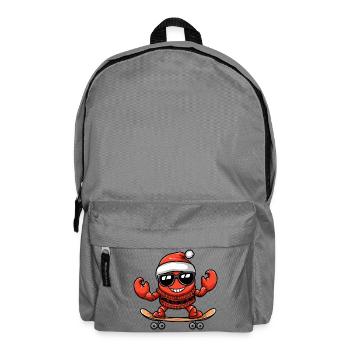 Crab Crab Christmas Funny - Backpack - elephant grey - Front