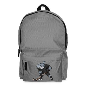 Megalodon Owner Strong Hockey Player Cool - Backpack - elephant grey - Front