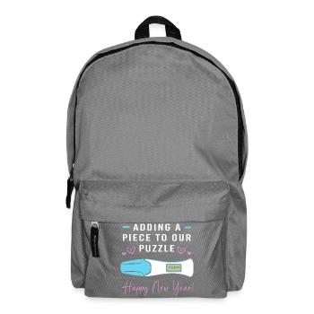 Gender Reveal New Year - Backpack - elephant grey - Front