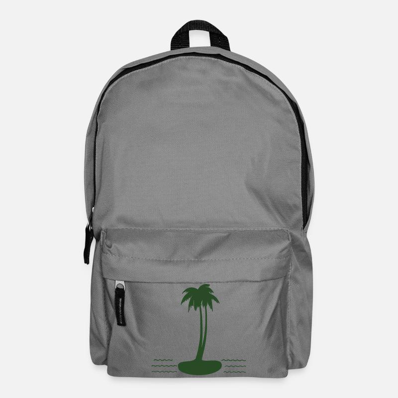 Palm Island Silhouette - Backpack - elephant grey