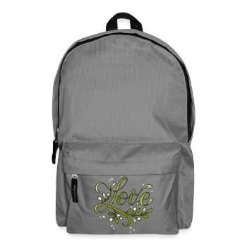 Love lettering with mistletoe - Backpack - elephant grey - Front