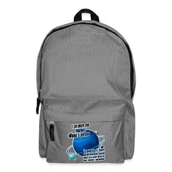 I am more the Neptune kind o' person - Backpack - elephant grey - Front