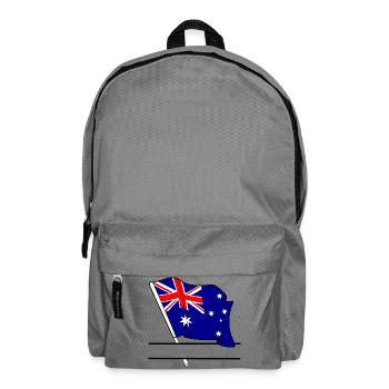 Vlaggen_Australie_ - Rucksack - Mittelgrau - Vorne