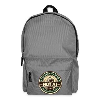 Powered by Coffee - Rucksack - Mittelgrau - Vorne