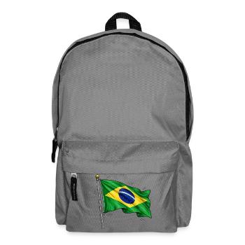 Brazil Flag - Backpack - elephant grey - Front