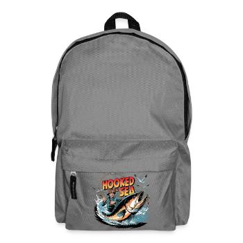Pris par la mer Pêche Vintage - Sac à dos - gris éléphant - Devant