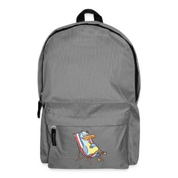 Relaxed beach pelican - Backpack - elephant grey - Front