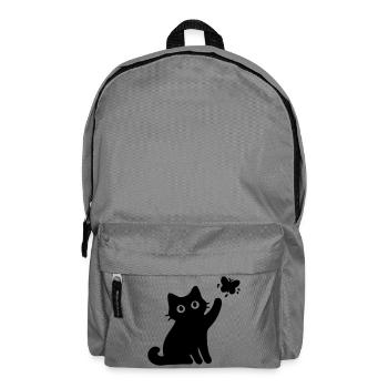 Chat drôle - Sac à dos - gris éléphant - Devant