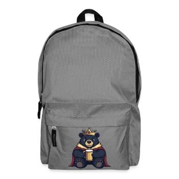 Bear Beer King - Backpack - elephant grey - Front