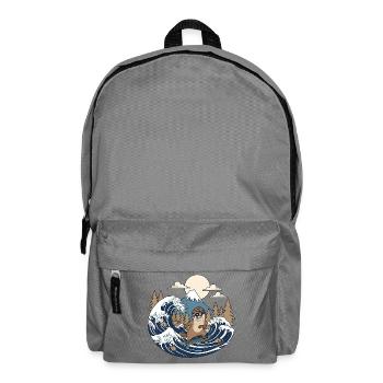Kawaii Skateboarding Bieber - Backpack - elephant grey - Front
