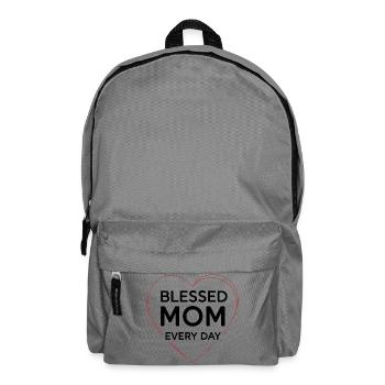 Happy Mom Every Day Mom Gift - Backpack - elephant grey - Front