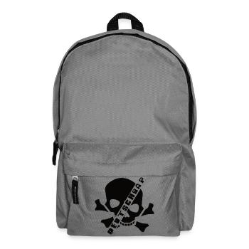 Deutschrap_hip_hop_rapper_gangster - Rucksack - Mittelgrau - Vorne