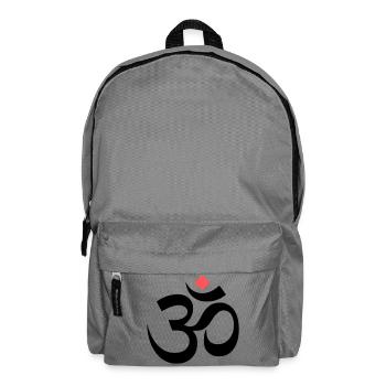 om sign yoga meditation - Backpack - elephant grey - Front