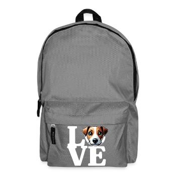 LOVE Jack Russel Dog Dog Lover Funny - Backpack - elephant grey - Front
