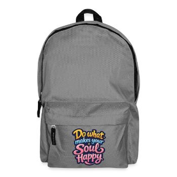 Fais ce qui rend ton âme heureuse - Sac à dos - gris éléphant - Devant