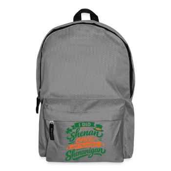 Prêt devant les bêtises | La Saint-Patrick - Sac à dos - gris éléphant - Devant