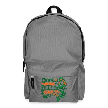 Oops I Shenanigan | Leprechaun St Patrick's Girl - Rucksack - Mittelgrau - Vorne