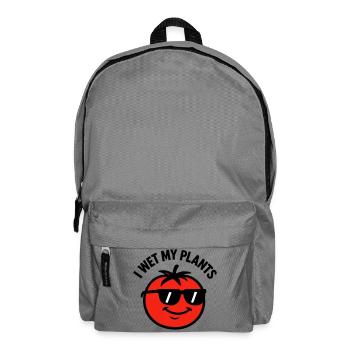 Ich befeuchte meine Pflanzen beim Tomatengärtnern - Rucksack - Mittelgrau - Vorne