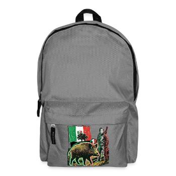Wild Boar Huntress Italy Flag Italian - Backpack - elephant grey - Front