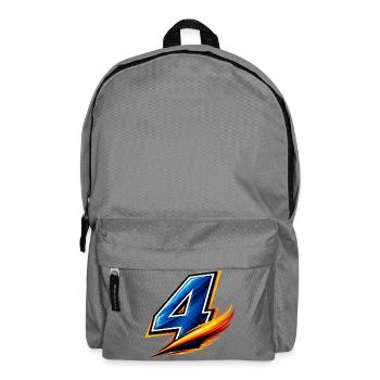 Number 4 Football Shirt Defender Team - Backpack - elephant grey - Front
