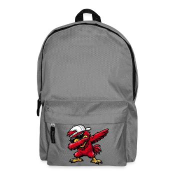 Dabbing Cardinal - Backpack - elephant grey - Front