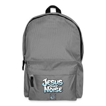 Jésus sur le bruit Typographie audacieuse - Sac à dos - gris éléphant - Devant
