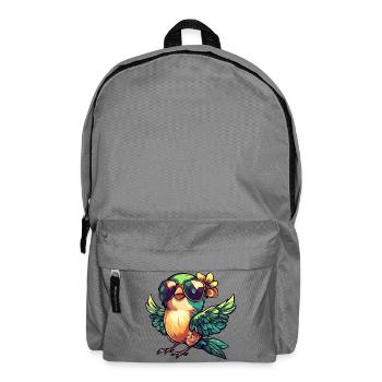 Kolibri Vogel Comic Urlaub - Rucksack - Mittelgrau - Vorne